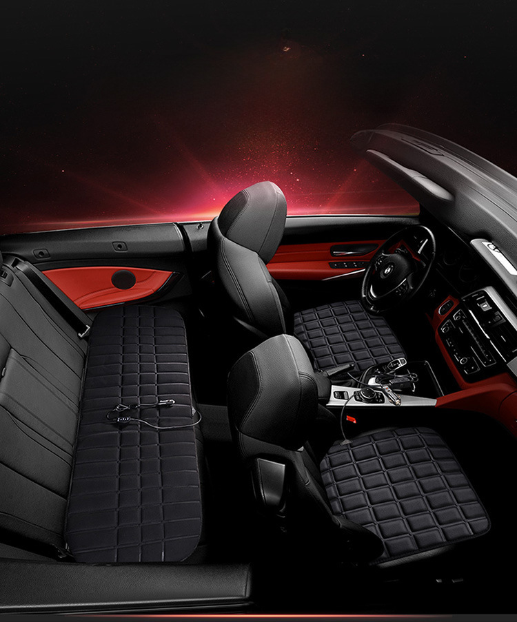 Cross-border square heating small square cushion car seat cushion single seat wholesale winter seat cushion interior accessories jewelry heating pad