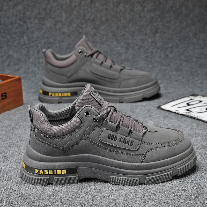 Botas Martin para hombre, zapatos de invierno impermeables, antideslizantes, deportivos, casuales, para el trabajo, de corte bajo, resistentes al desgaste, calzado de protección laboral.