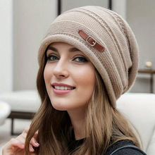 Y 36901 Fleece Knit Slouchy Hat ������֯�Ѷ�ñ�羳����ͨ