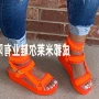春季独立鱼嘴增高女鞋