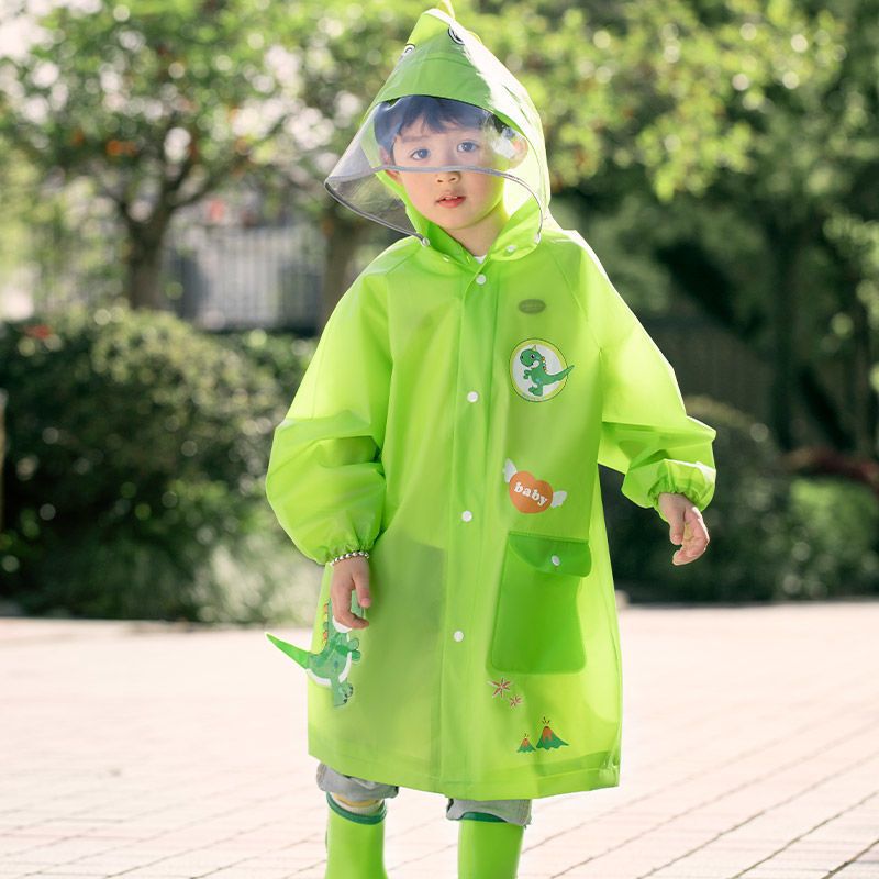 Children's Raincoat Kindergarten Boys and Girls Primary School Students Waterproof Kidsren's Poncho Suit Middle Kidsren Full Body Baby Going to School