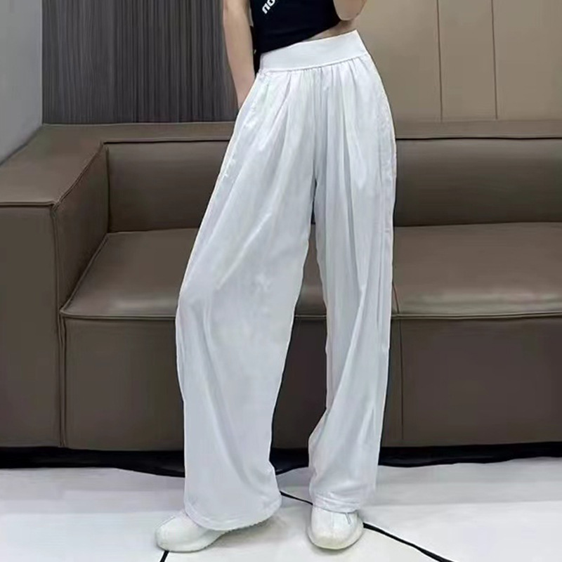 Luluzgly Magic Pants Women's Loose Versatile Long Pants Wide-Leg Pants Nylon Sports Quick-Drying Breathable Tennis Pants Yoga Pants