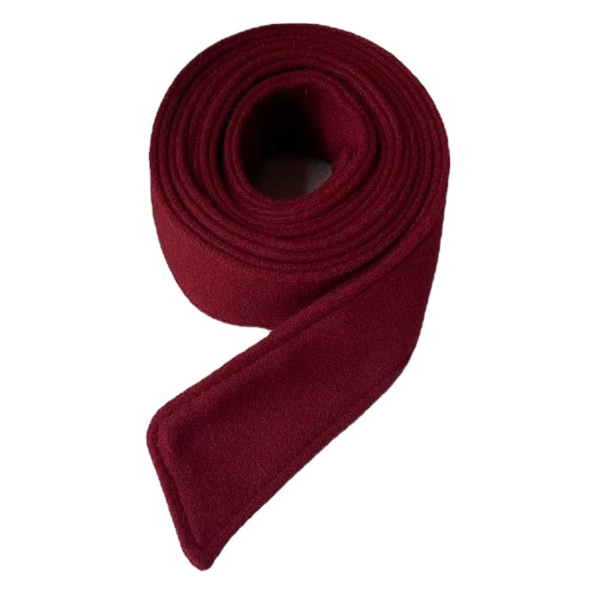 Abrigo de lana cinturón abrigo de invierno Correa accesorios cinturón decorativo cinturón cepillado de doble cara