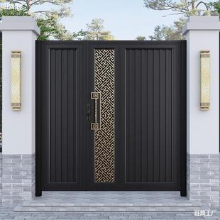 Wrought Iron Gate, Simple Aluminum Courtyard Gate, Country Entrance Door, Single Self-Built House, Louvered Villa Gate Manufacturer Garden