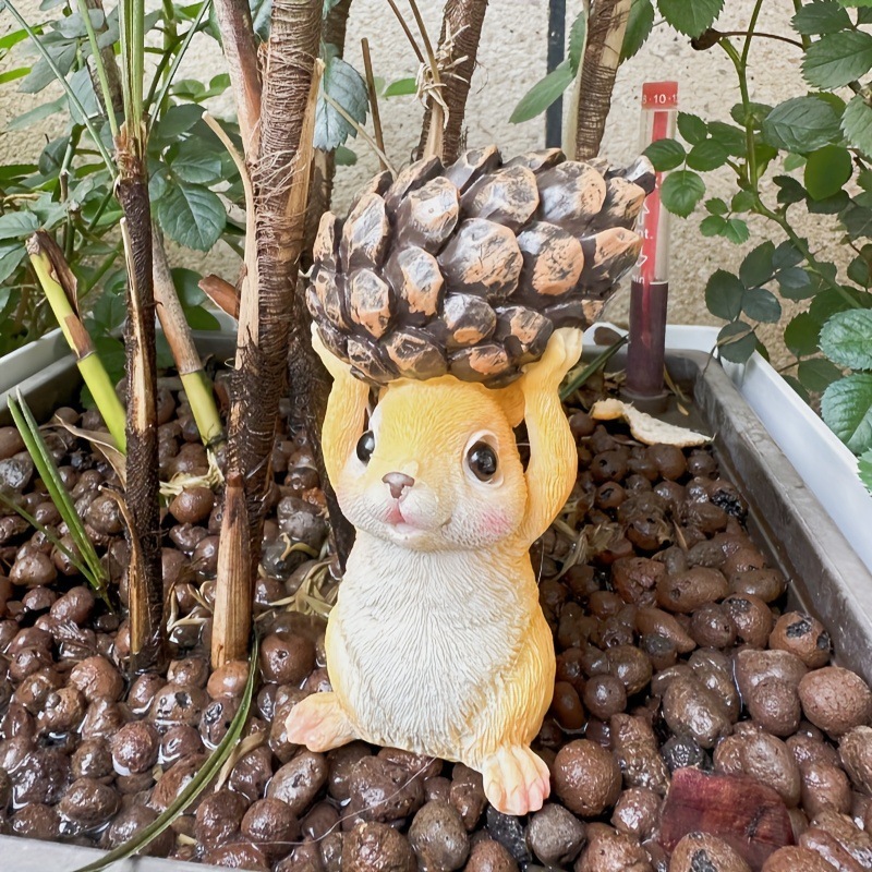 漫画の動物リスの装飾品屋外庭園風景装飾庭中庭楽園樹脂工芸品装飾品|undefined