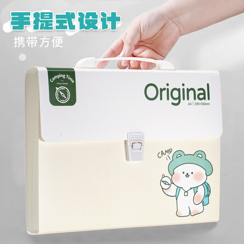 A4 Folder Exam Collection Bag Multi-layer Transparent Insert High School Junior High School Student Archive Exam Paper Holder Document Classifier