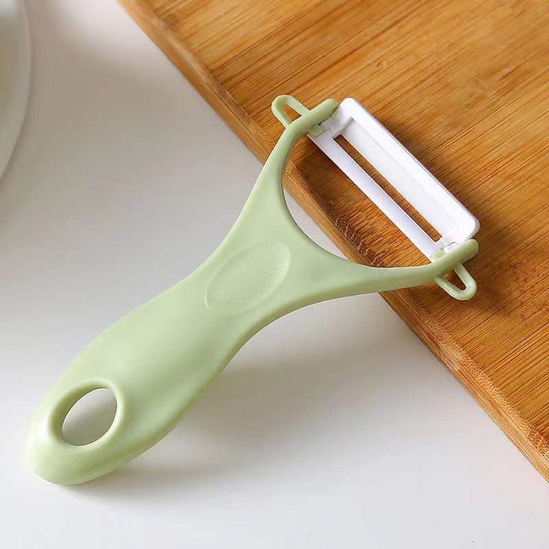 Cuchillo de corte de cabello de tres piezas, cuchillo de corte de frutas de cerámica doméstica multifuncional, regalos de raspado y corte de platos de verduras.