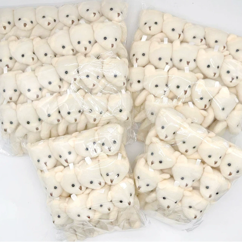 Тедди соединенная кукла медведя трансграничная упаковка медведь плюшевая игрушка брелок подвеска сумка аксессуар маленький белый медведь