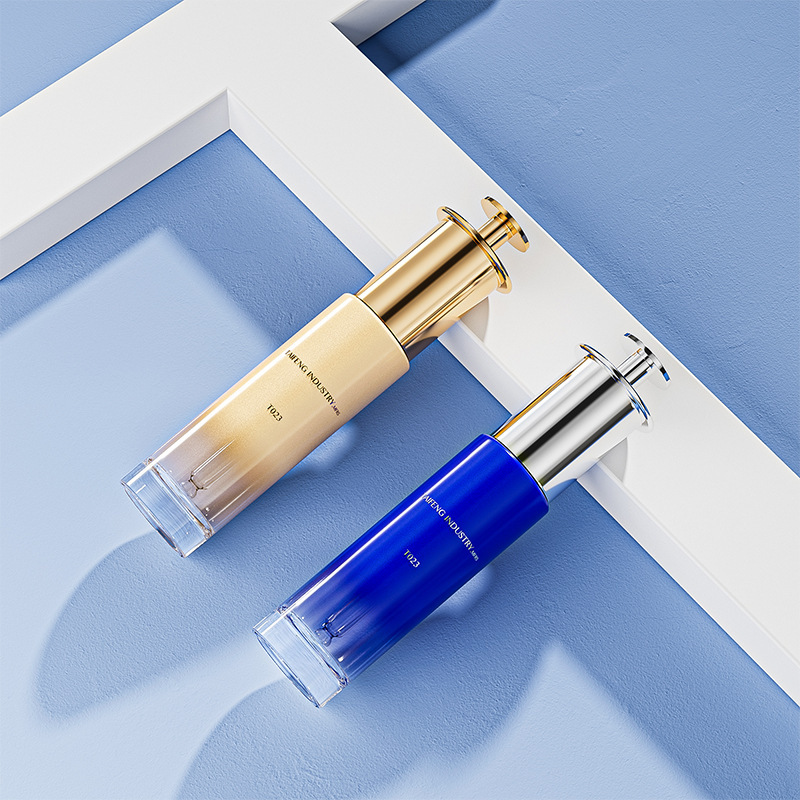 En stock 30ml esencia botella de fondo grueso líquido antena botella cuentagotas/esencia se desvanecen líneas finas ácido hialurónico tubo de aguja pequeña