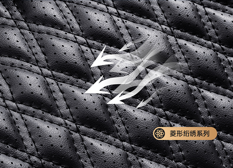 Factory direct foreign trade Korean full surround car cushion full leather perforated breathable four seasons universal seat cover seat cover