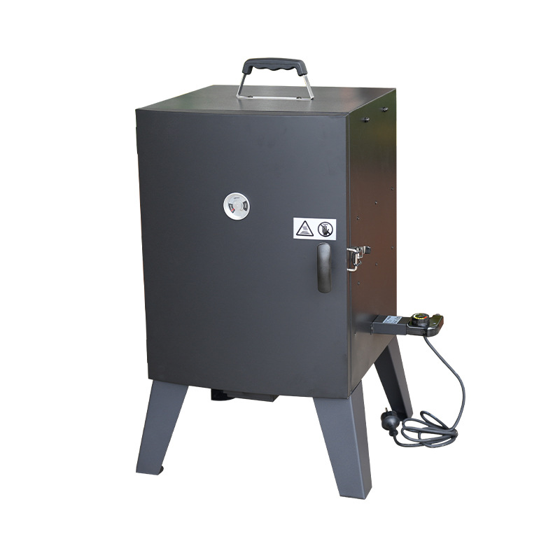 Barbacoa eléctrica transfronteriza con termómetro, parrilla eléctrica sin humo para el hogar, parrilla eléctrica ahumada, parrilla eléctrica vertical
