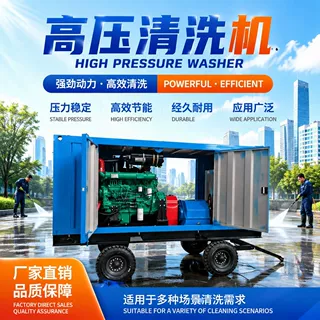 1000公斤高压清洗机 1500公斤冷凝器超高压水射流清洗机