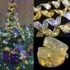 Manufactor wholesale Satin Christmas Decorative lamp festival Decorative lamp bow modelling gift packing decorate LED