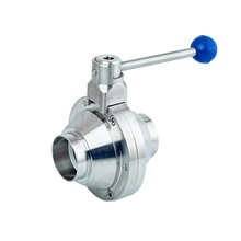 卫生级二片式球阀 食品级两片式蝶形球阀 食品饮料可用阀门