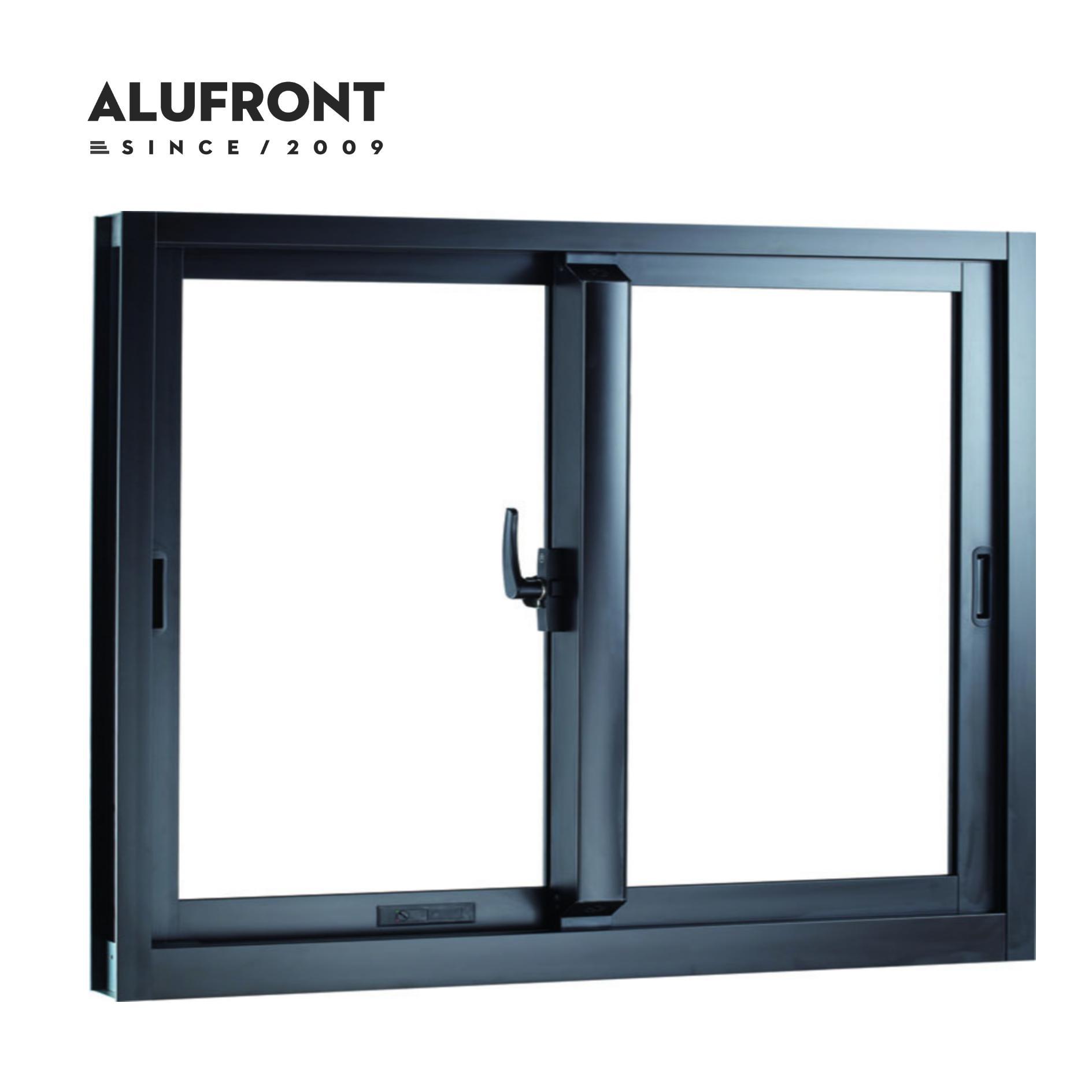 Waterproof residential window double tempered glass heat insulation aluminum sliding window