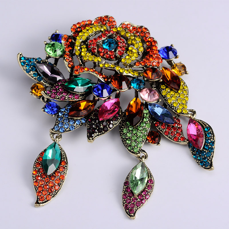 Broche vintage de luxe, grande taille, style baroque rétro élégant et classique, disponible en stock, vente en gros et dropshipping._voghion.com