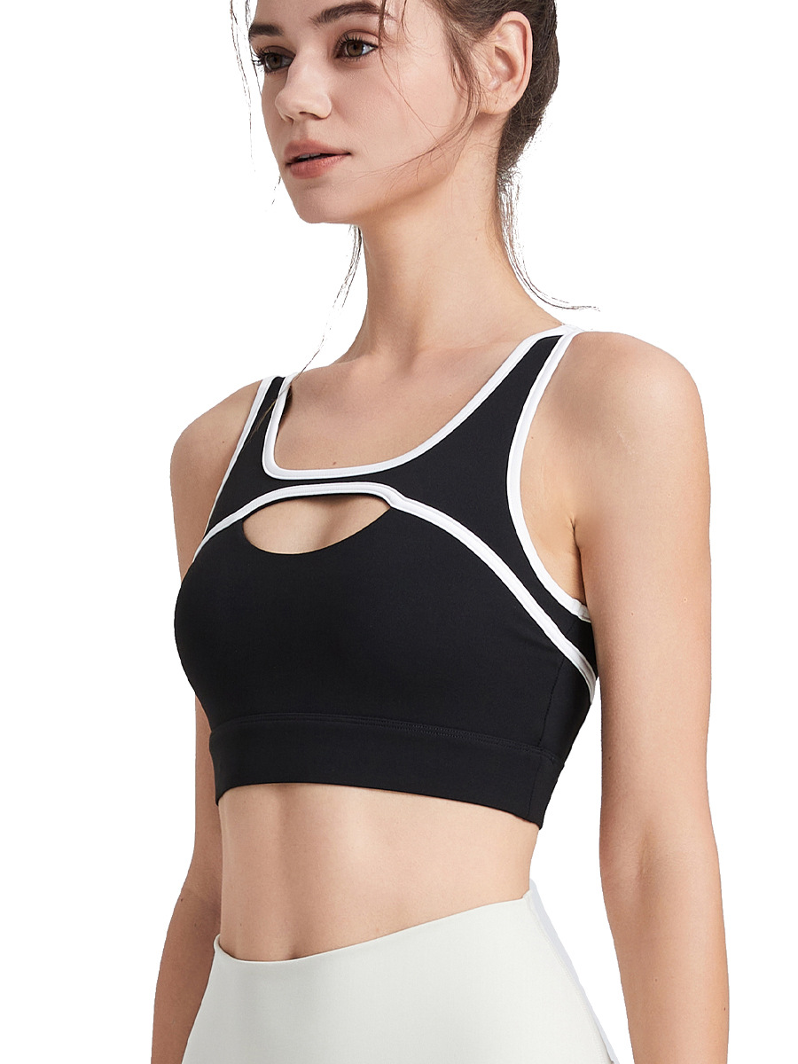 Ropa interior deportiva para mujeres primavera y verano nuevo estilo belleza espalda desgaste interior a prueba de golpes ropa de yoga camisola desgaste exterior running fitness sujetador