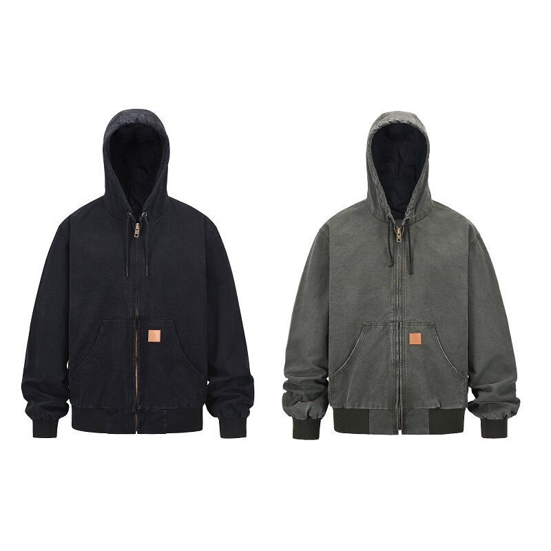 American Style vintage Washed Old Wear Detroit Hooded Jacket High Street carhartt Vintage Jacket for Men American Style vintage Washed Old Wear Detroit Hooded Jacket High Street carhartt Vintage Jacket for Men