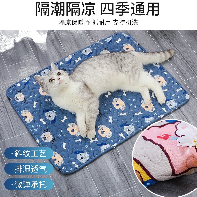 Alfombra del animal doméstico estera del perro del verano pequeño y mediano perro durmiendo estera del algodón gato dormir estera antideslizante estera del animal doméstico al por mayor