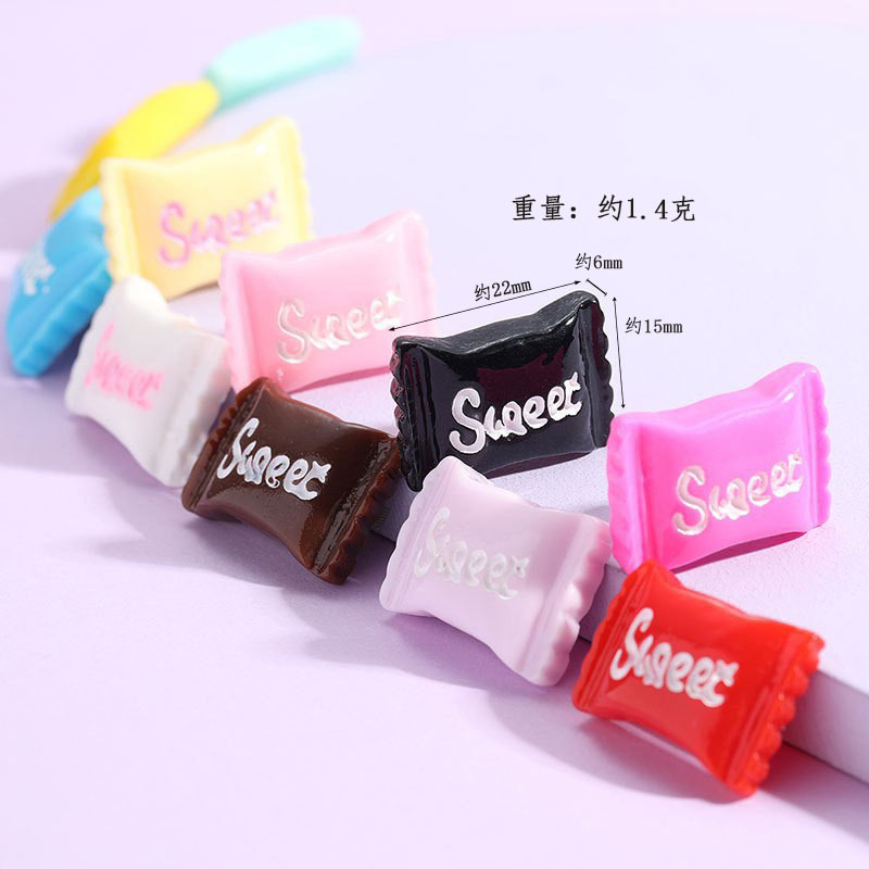 奶油胶配件sweet糖果树脂diy手机壳材料仿真糖果粒假糖饰品配饰