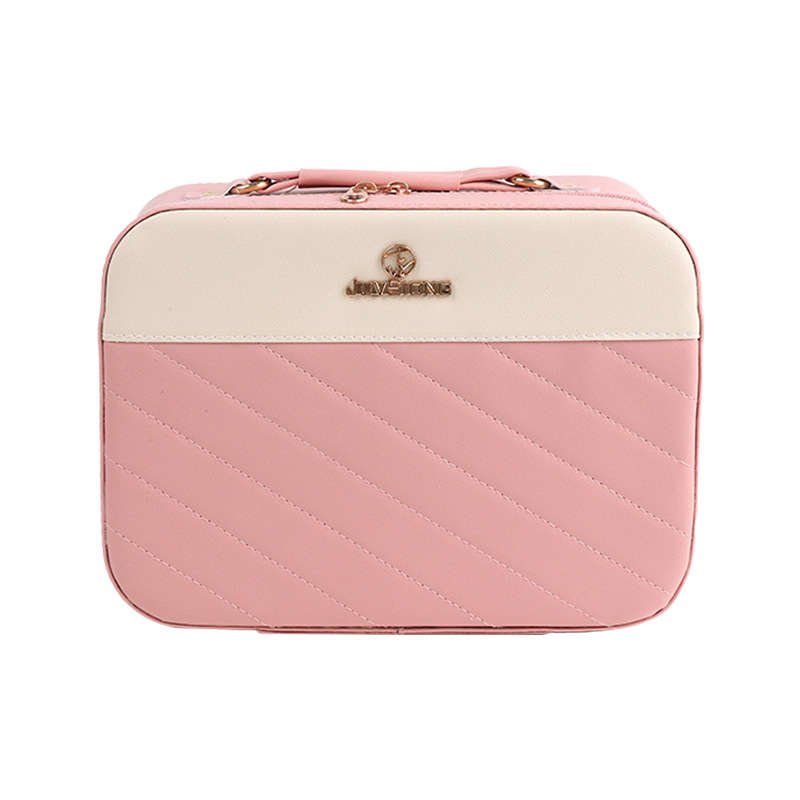 OEM OBM cajas de maquillaje femeninas de gran capacidad PU caja de almacenamiento impermeable maleta de gran capacidad tamaño personalizado LOGO