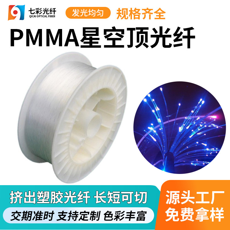 Pmma Fiber Optic Starry Sky Ceiling Fiber Is Available from Stock, Has Strong Weather Resistance, and Can Be Cut at the End Points, Made of Acrylic Plastic Fiber