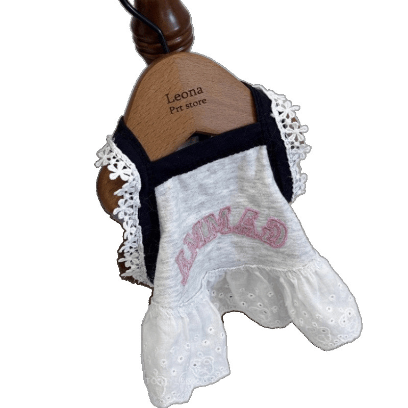 Mascotas primavera y verano encaje princesa estilo tirantes vestido delgado peluche bichón perro pequeño perro gato ropa