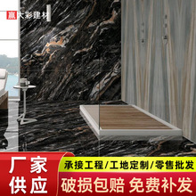 黑色奢石砖750x1500客厅地砖酒吧会所纯黑KTV瓷砖600x1200工程砖
