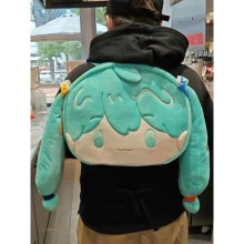 毛绒双肩包新款初音未来miku未来可爱卡通jk痛包日系搞怪软妹包包
