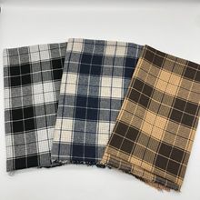 厂家批发涤棉色织格子布料服装连衣裙衬衫男女装经典磨毛格子面料