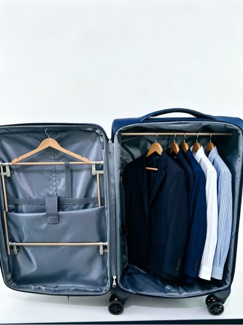 Oxford Cloth Business Trolley Case Large Capacity Front Zipper Upgraded Travel Luggage Cross-Border Universal Wheel Suitcase Wholesale