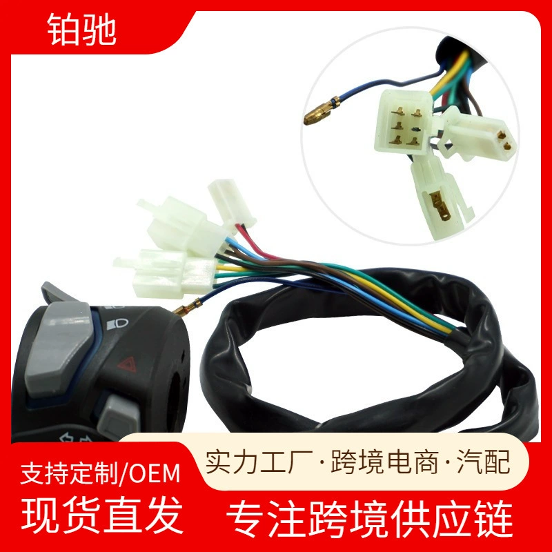Modified pedal, steering wheel, seats group, glowing universal switch key, flashing light