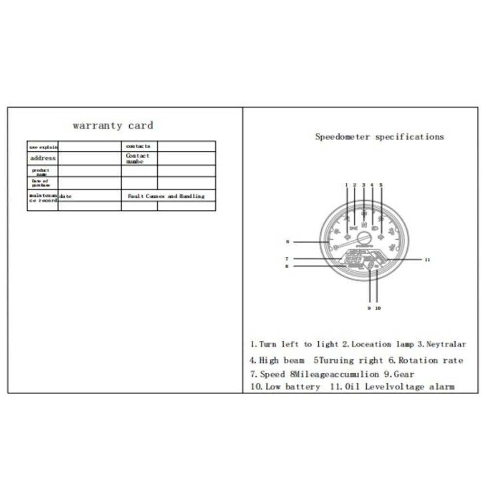 Motorcycle Modified Instrument Retro Modified Instrument Odometer Lcd Instrument/New Instrument Assembly