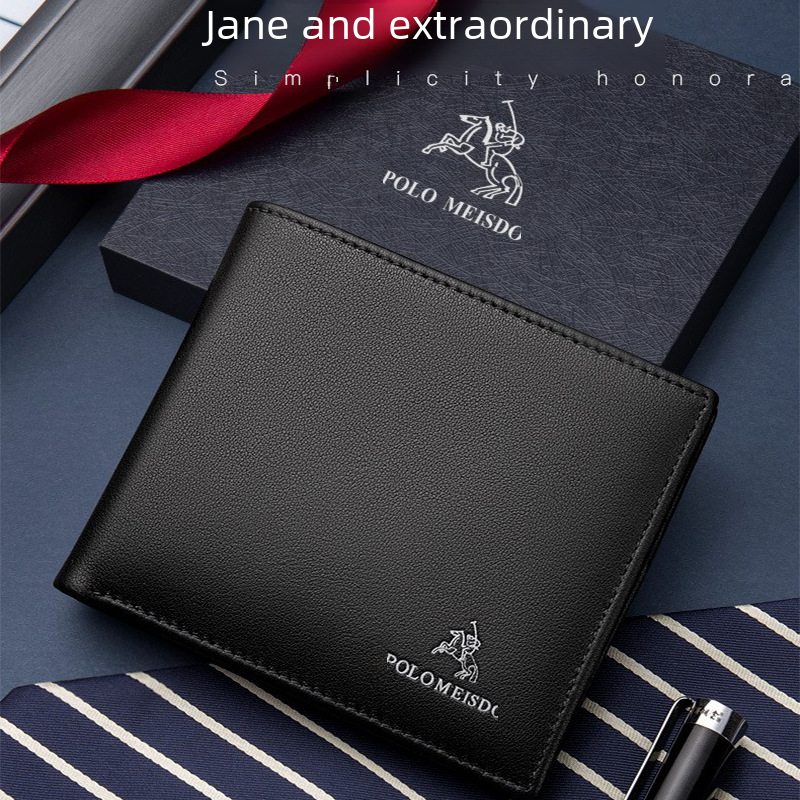 Paul Meisde Men's Wallet Genuine Cowhide High-end Men's Leather Luxury Money Clip Business Short Wholesale 