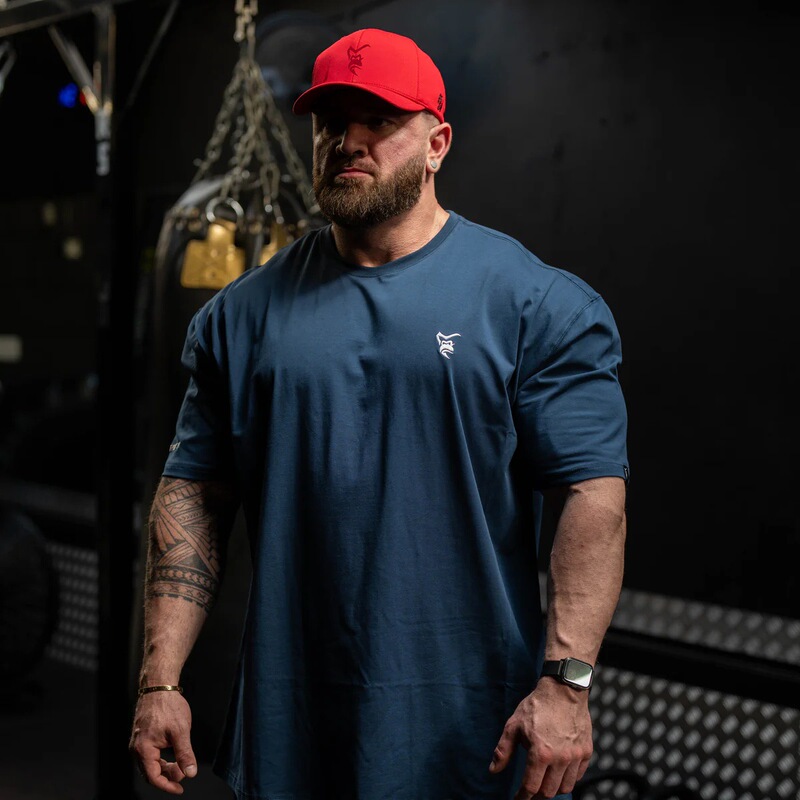 American-Style Trendy Men's T-Shirt, Cotton Round-Neck Printed Loose Casual Short-Sleeve Muscle Sports Fitness Training Wear American-Style Trendy Men's T-Shirt, Cotton Round-Neck Printed Loose Casual Short-Sleeve Muscle Sports Fitness Training Wear