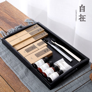 Hotel disposable soft bristle toothbrush toothpaste home hospitality hotel Kraft paper set factory wholesale LOGO