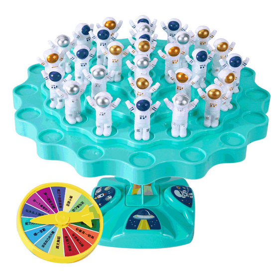 Tiktok popular children's balance spaceman frog balance tree jengle intelligence early education game desktop battle