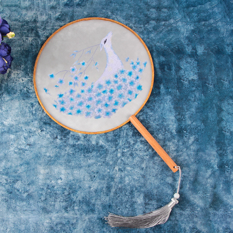 principiantes bordado DIY simple auto bordado material paquete bordado bordado su bordado cinta bordado Fan Fan Fan bordado