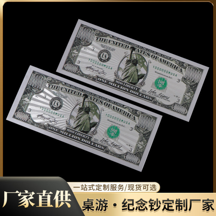 Statue of Liberty cross-border gold foil banknote, colored gold foil banknote 100000, commemorative coin foreign trade collection