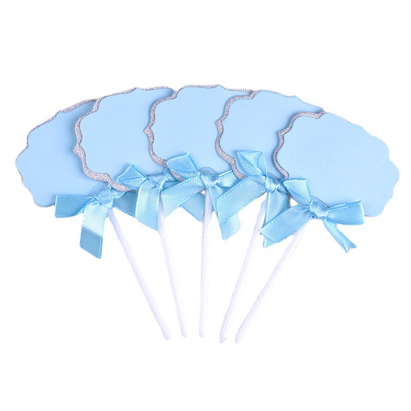 Tarjeta de cumpleaños arco de escritura inserción decoración de pastel DIY papel de escritura tarjeta de horneado con