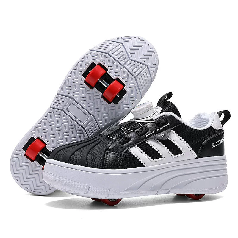 Flashing LED Roller Skates for Adults, Light-Up Two/ and Four-Wheel Models, Sizes EU 27–43