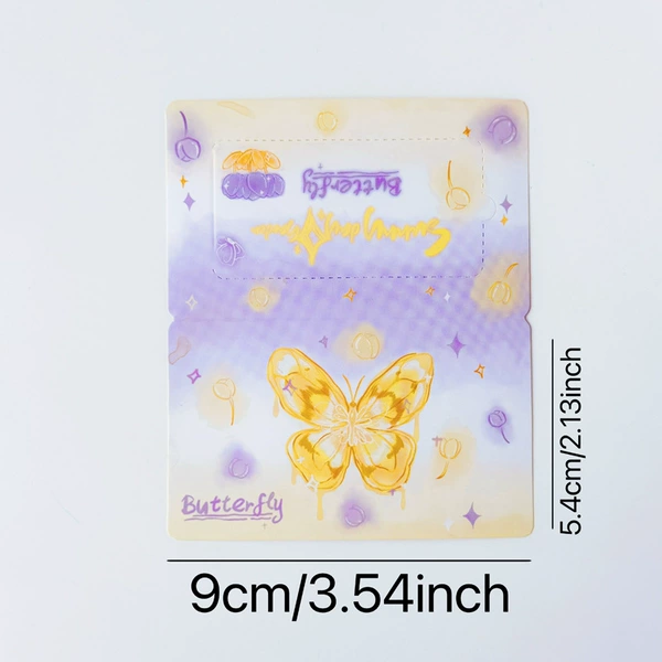 Self-adhesive crystal butterfly series-yellow butterfly