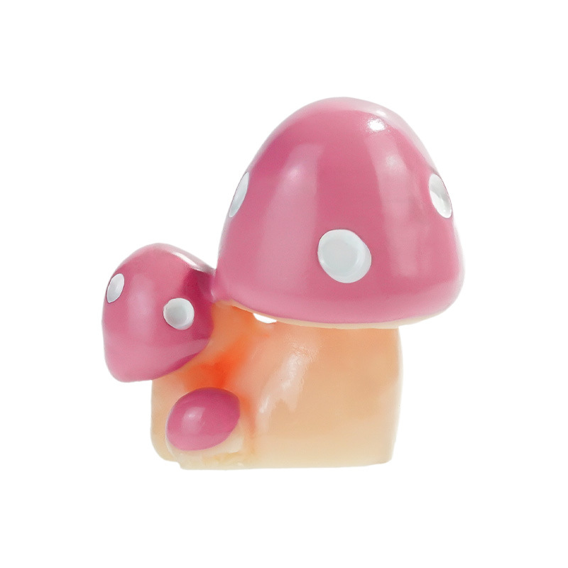 Creativa Mushroom Resina Artesanía Regalos Simulación Mushroom Cong Micro Paisaje Adornos de dibujos animados Mini accesorios de bricolaje
