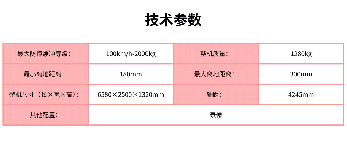 100K Anti-Collision Vehicle Trailer-Type Anti-Collision Buffer Vehicle Highway Construction Safety Protection Special Anti-Collision Buffer Pad