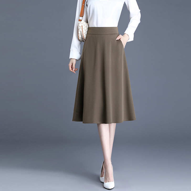 long autumn pleated skirt