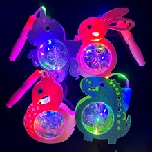 元旦节圣诞节闪光星空球无音乐灯笼卡通恐龙独角兽彩灯火烈鸟花灯