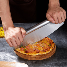 厂家直供不锈钢披萨刀一体半月圆披萨切刀面饼切切割工烘焙工具