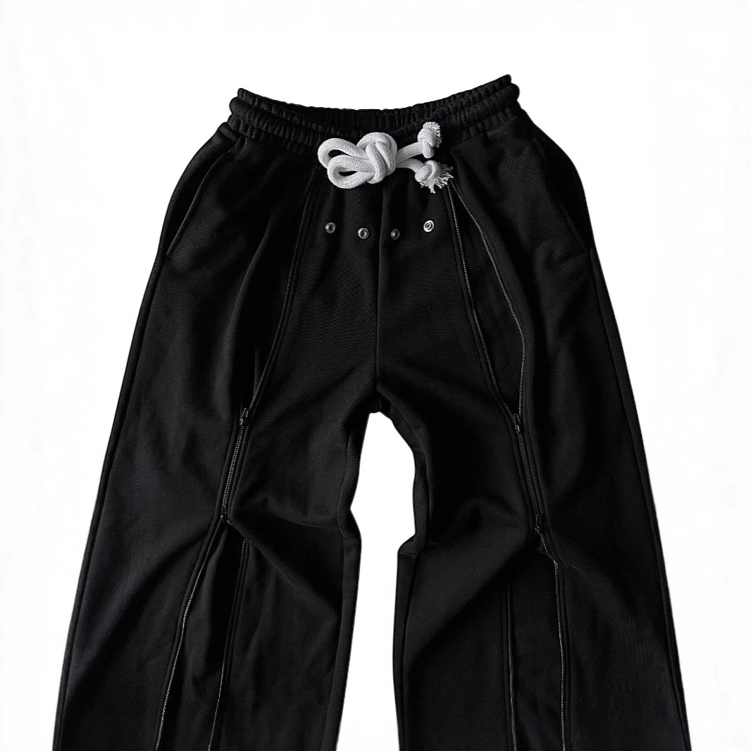 Women's Clothing Women's Casual Loose Trousers Black Versatile Fashion Street Style Rock Trend Personality Popular For Formal & Casual_voghion.com