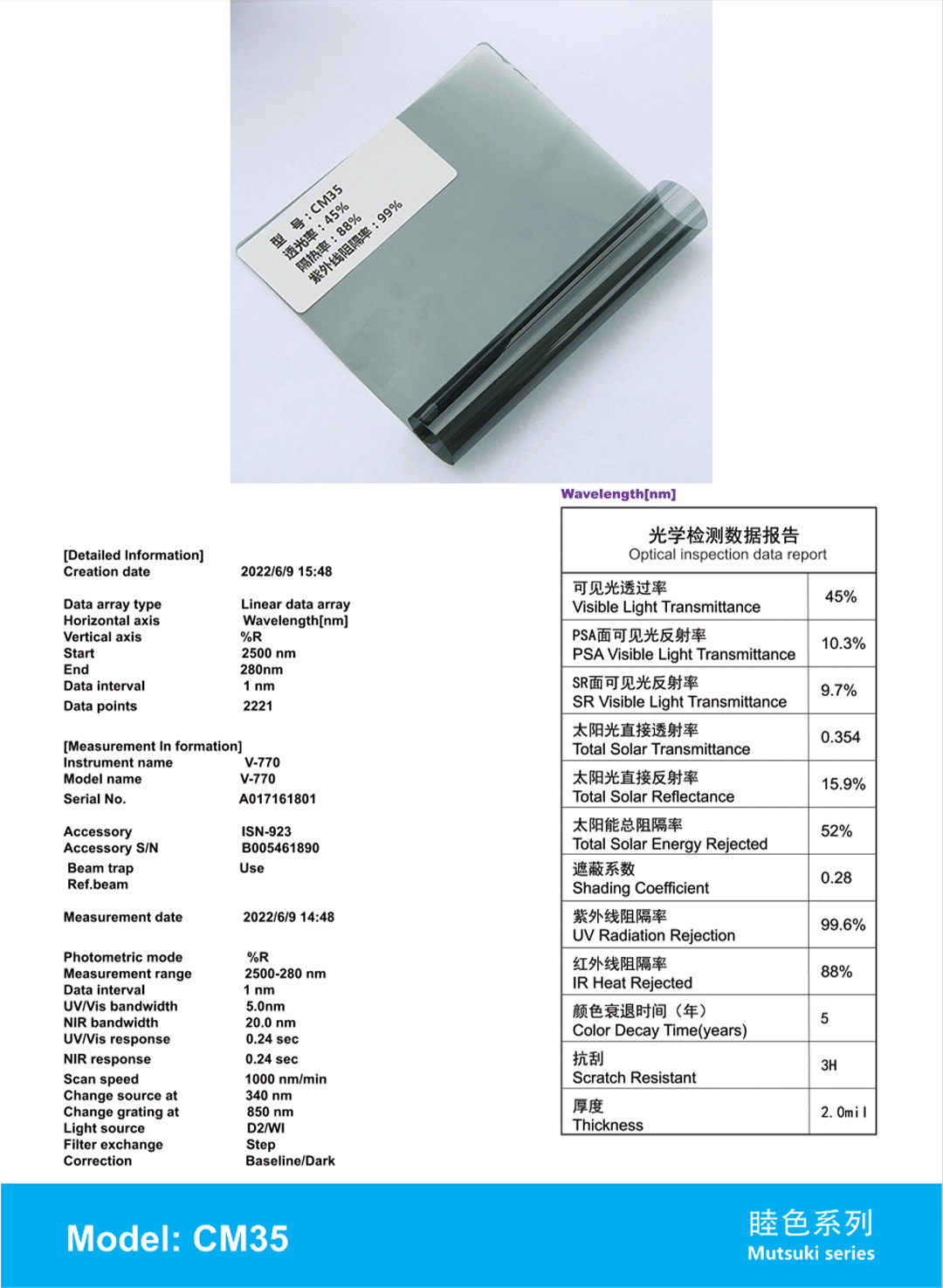 Car Window Film Wholesale, Multi-Color Series, Sun Protection, Heat Insulation, Front Windshield Explosion-Proof Glass Film, Factory Direct Sales, Cross-Border Wholesale