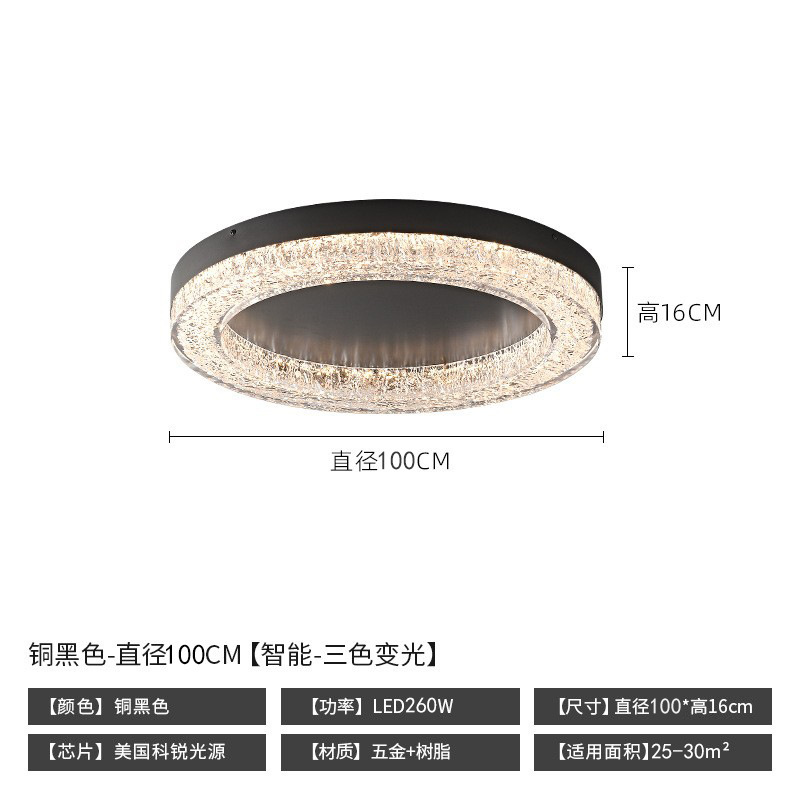 Lámpara de techo de resina de sala de estar minimalista de estilo italiano, diseñador moderno y simple de alta gama 2025 nueva lámpara de habitación del dormitorio principal